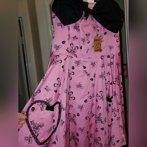 Lucky 13 pink sweet heart dress